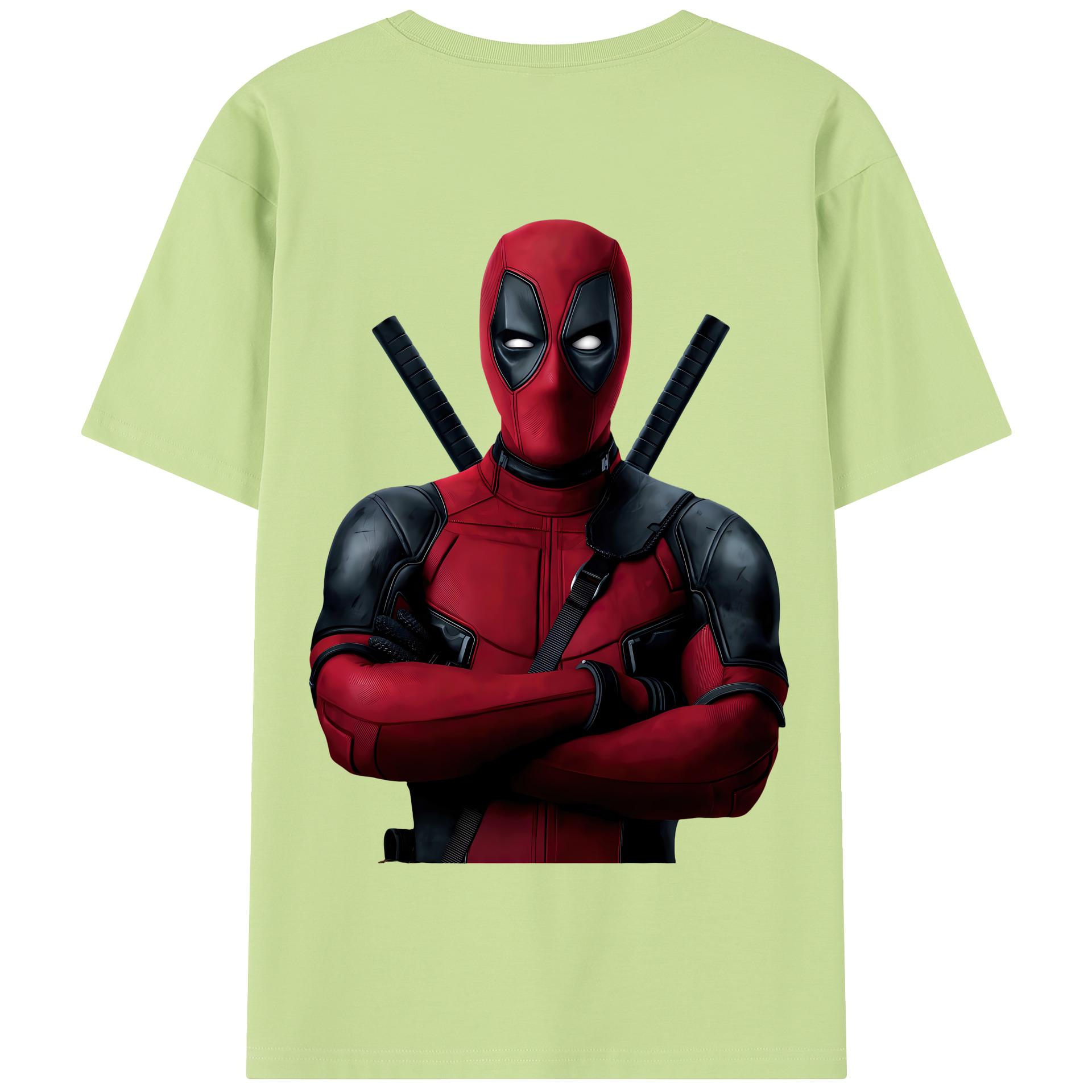（画像用） Deadpool デッドプール 綿100％半袖Tシャツ（背面プリント）